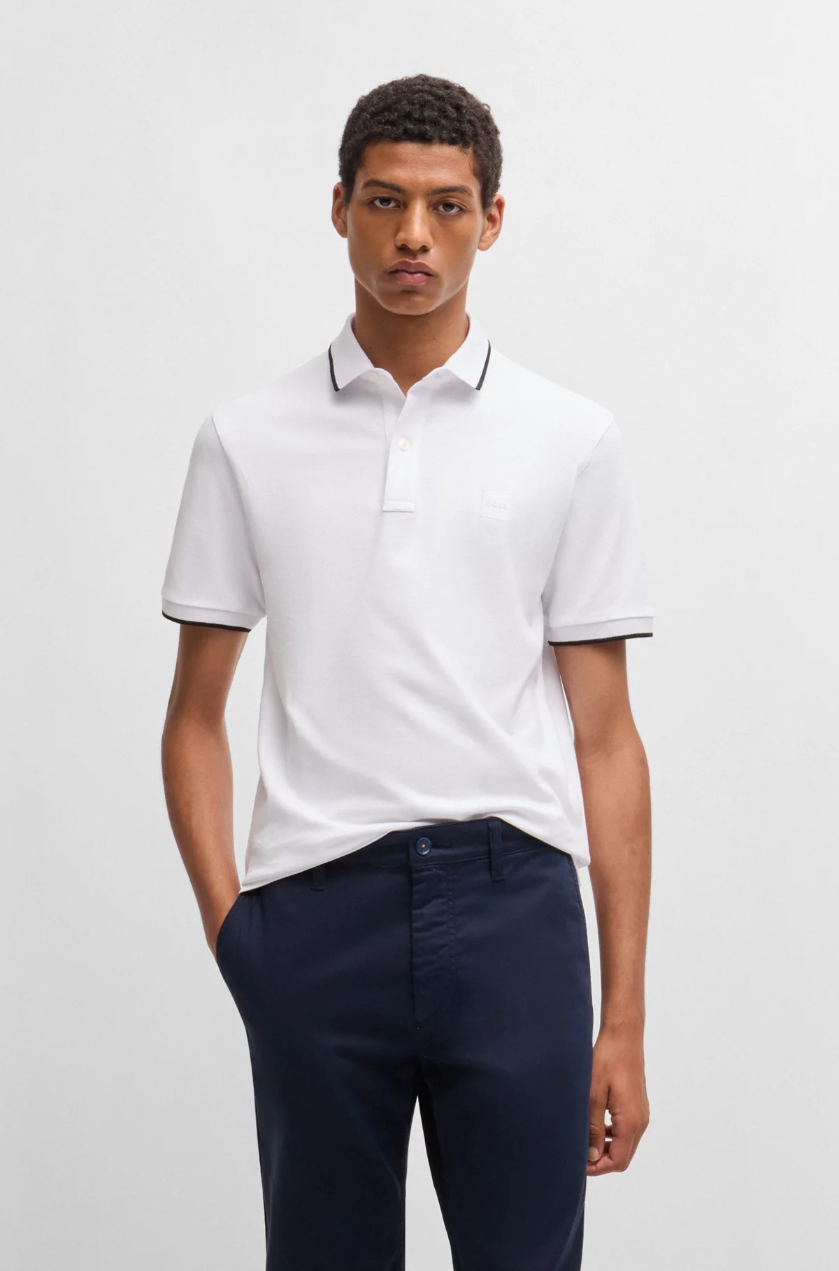 Polo Hugo Boss Passertip 100 White