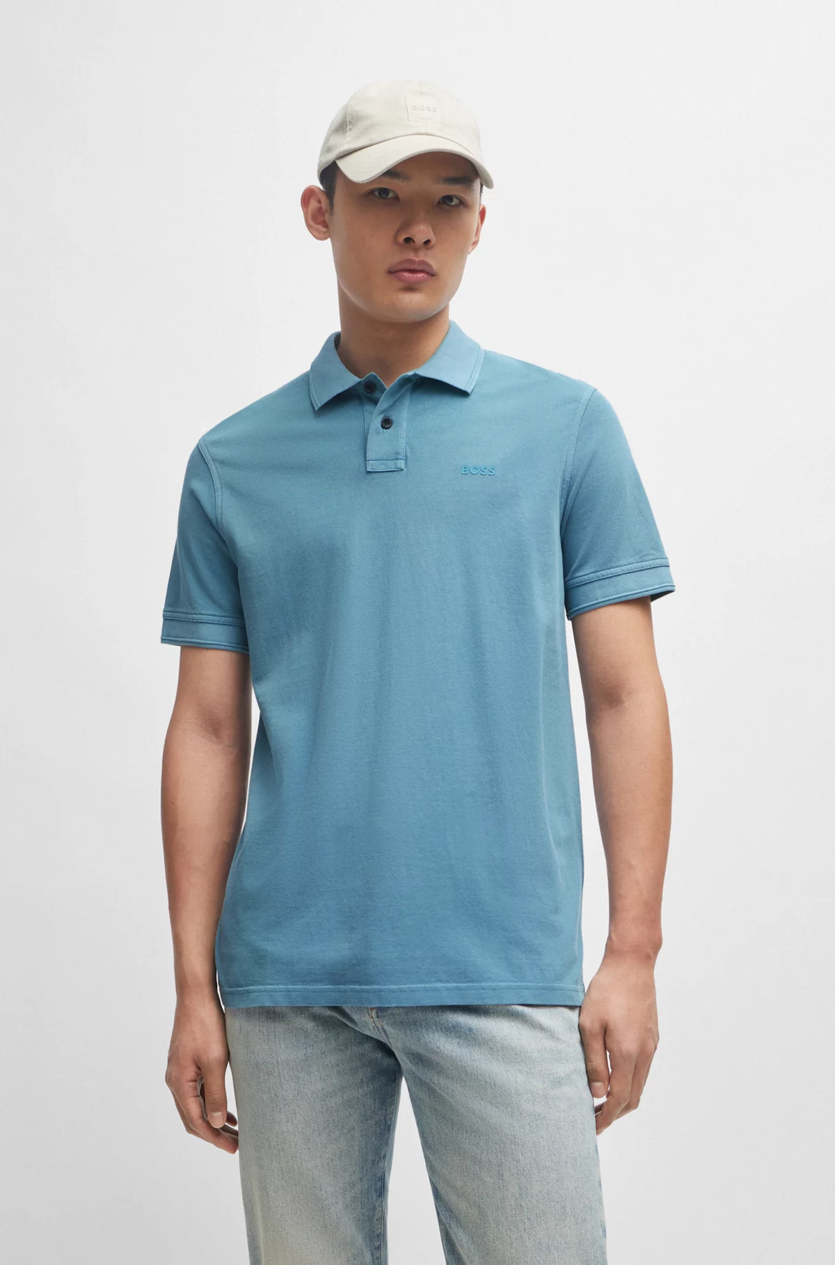 Polo Hugo Boss Prime 493 Open Blue